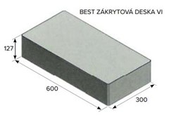 BEST ZÁKRYTOVÁ DESKA VI pro MAESTRA výška 127mm colormix sand STANDARD